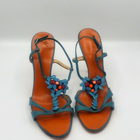 Giuseppe Zanotti size 40 NEW COLOR AQUA BLUE 100% AUTHENTIC NO BOX - Picture 3 of 12